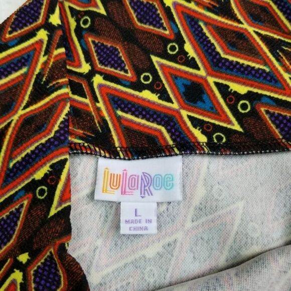 NWT Lularoe Geometric Print Cassie Pencil Skirt Size Large - Picture 5 of 6